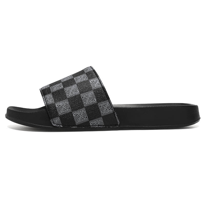 YIMINU Rubber Sole Slip Resistant Slip Resistant Slide Slippers Men's