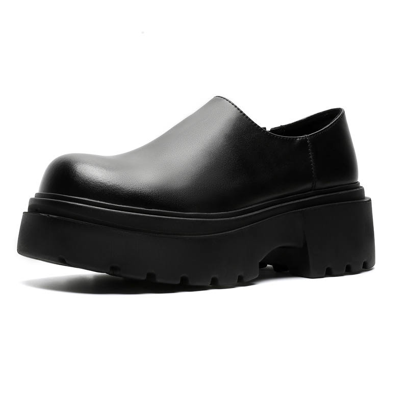 KAQIAODI Microfiber Leather Casual Shoes Men's Black