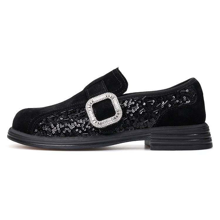 Joy&Mario Loafers Women's Black/Gray/Gold