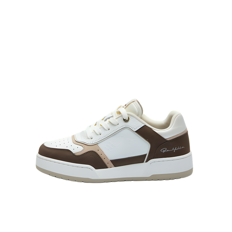 BIYINLEIFEN Cow Leather Low top Skateboard Shoes Women's