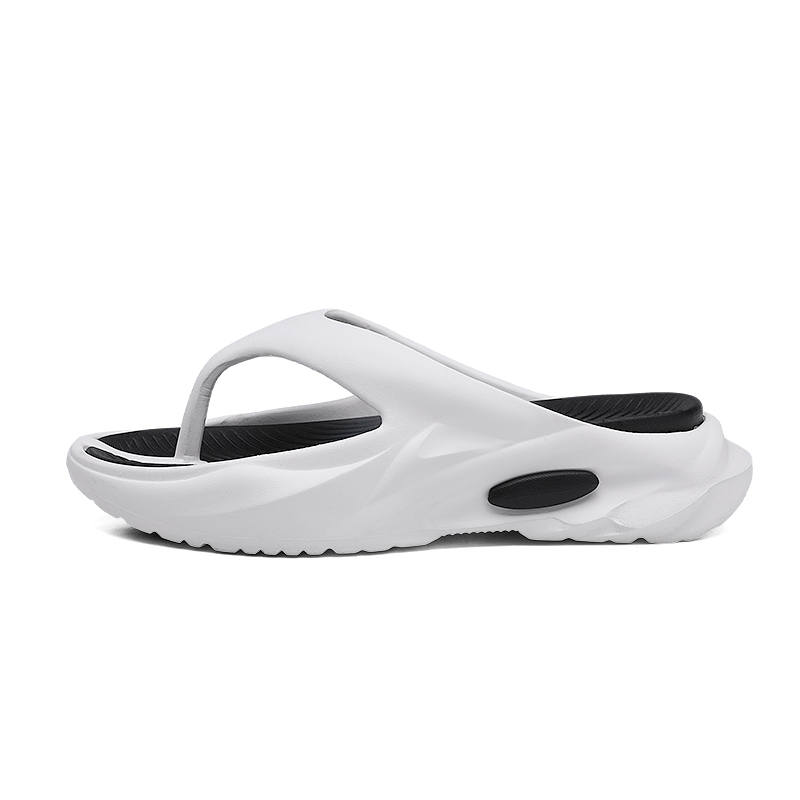 YINGLUNQISHI Quick Dry Quick Dry Flip Flops Men's White Black