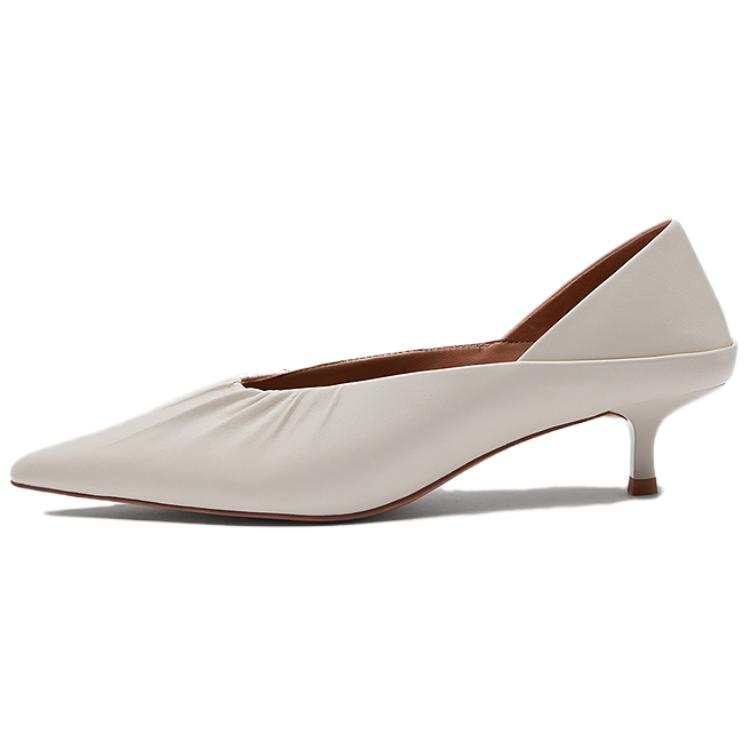 Le Saunda Sheepskin Slim Heel High Heels Women's