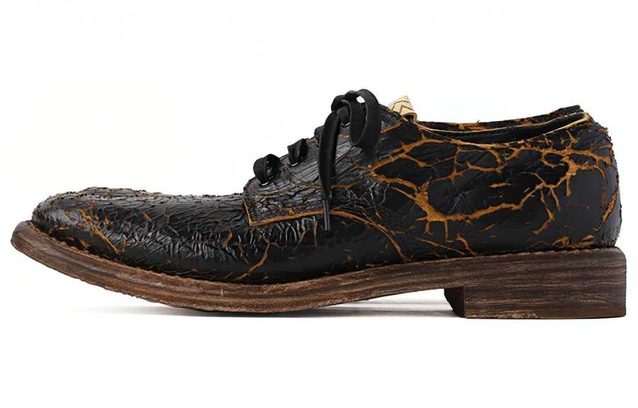 Visvim Hammond Folk Leather Men's Casual Shoes Men's Black