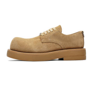 XIAOTOULANG Cow Suede Casual Shoes Men's Yellow