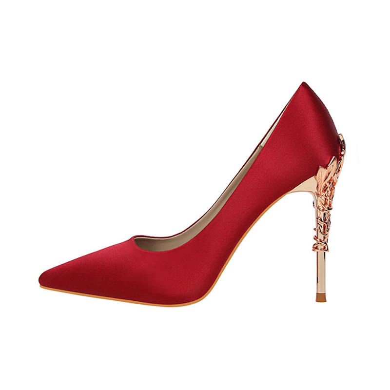 BIGTREE BIGTREE High Heels Women's Black/White/Silver/Gold/Red