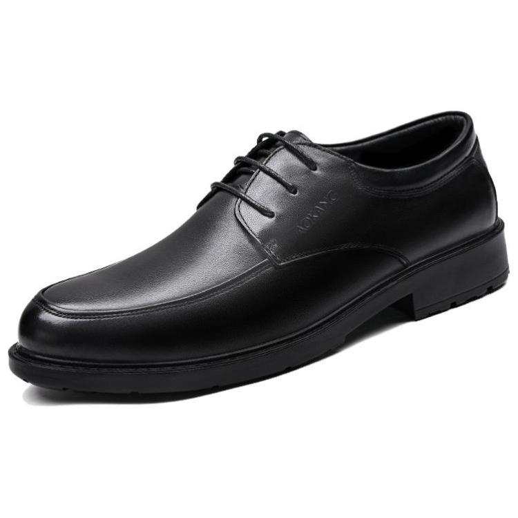 AOKANG Insulated Shoes Top Grain Cow Leather Casual Leather Shoes Men's Fleece Lined