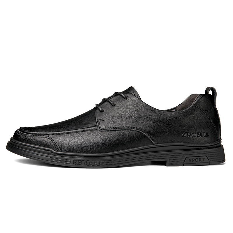 XIMO BULL Casual Leather Shoes Men's Low Top White