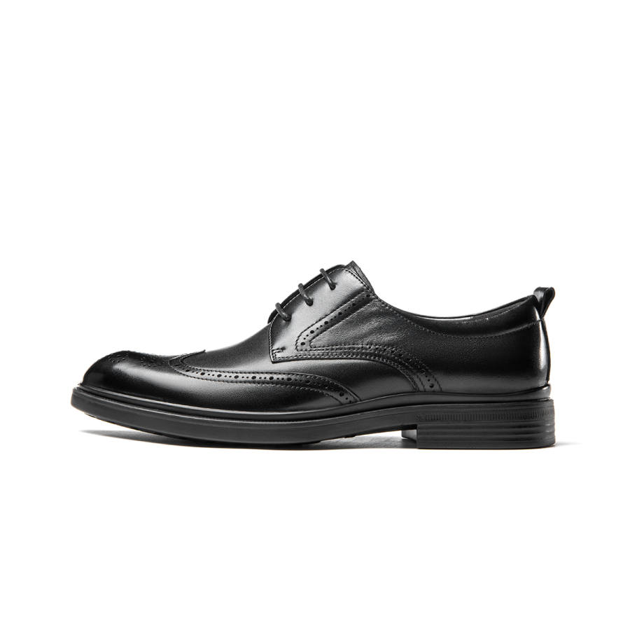 AOKANG Dress Shoes Men's Low Top Black
