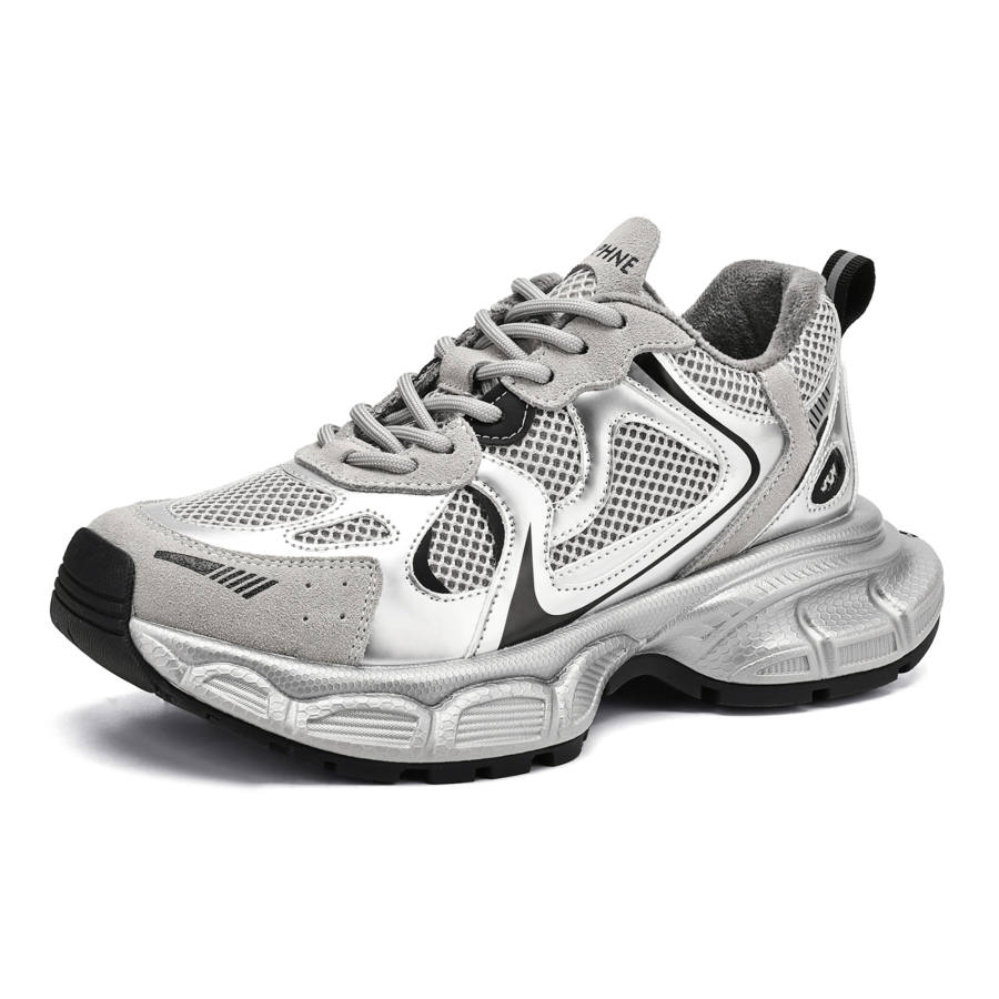 DAPHNE DAPHNE PU, Textile, Synthetic Leather Breathable Height Increasing Breathable Height Increasing Low top Chunky Sneakers