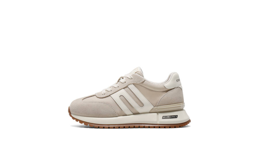 BELLE Lightweight Low top Casual Shoes Women's Beige Gold, Beige Apricot