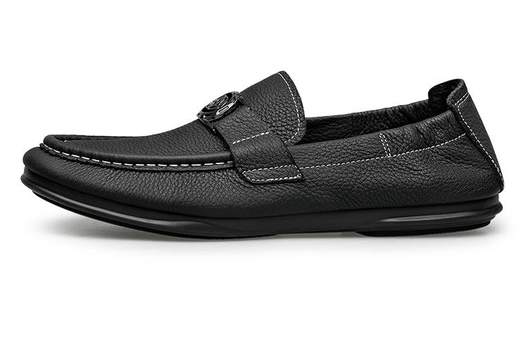 ZRO Casual Leather Shoes Men's Low Top White/Black/Brown
