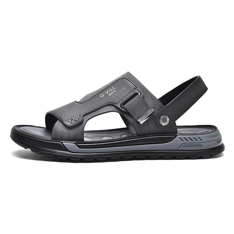 G'VILL Beach Sandals Men's Dark Gray/Khaki