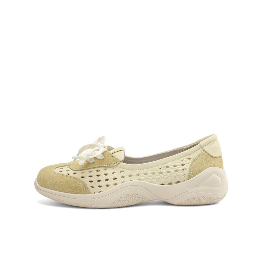 BOERDIQI Top Grain Cow Leather Breathable Lightweight Breathable And Lightweight Low top Casual Shoes Women's