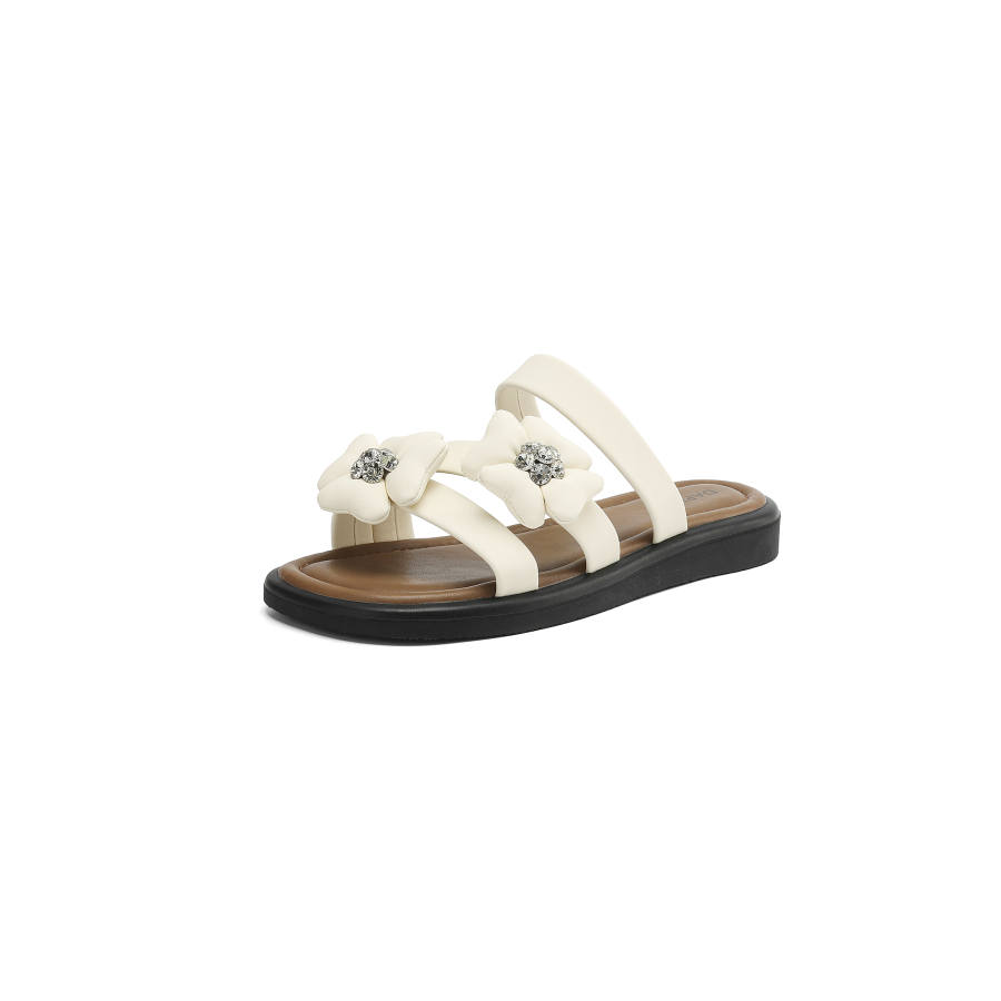 DAPHNE DAPHNE Slide Slippers Women's Silver