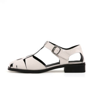 CHRISTINE SHEII Roman Sandals Women's Ceramic Ivory