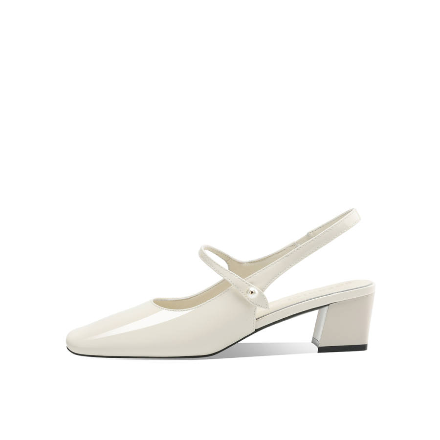 BOERDIQI Cow Leather Chunky Heel High Heels 5CM Women's