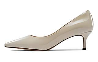 NINE WEST Patent Leather Slim Heel High Heels 5.5cm Women's