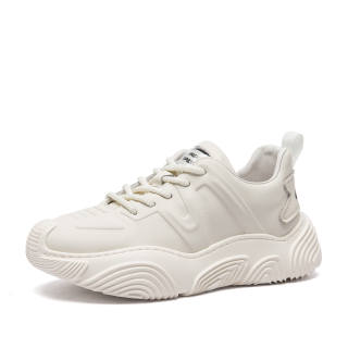 DAGUANGUIREN Breathable Abrasion Resistant Cushioning Height Increasing Mid top Casual Shoes Unisex