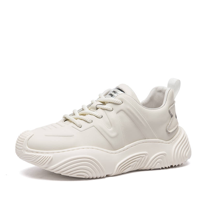 DAGUANGUIREN Breathable Abrasion Resistant Cushioning Height Increasing Mid top Casual Shoes Unisex