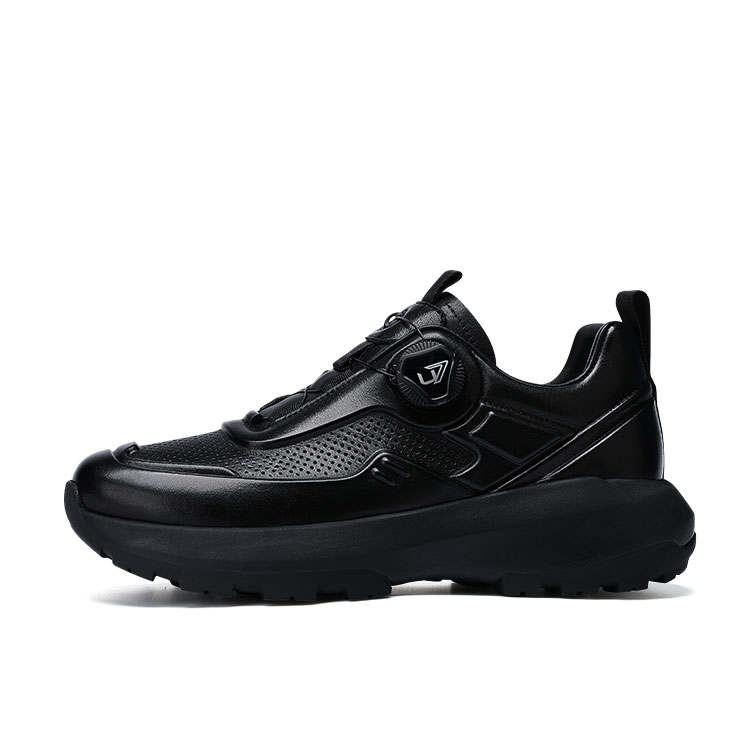 U7 Top Grain Cow Leather Casual Shoes Men's Black