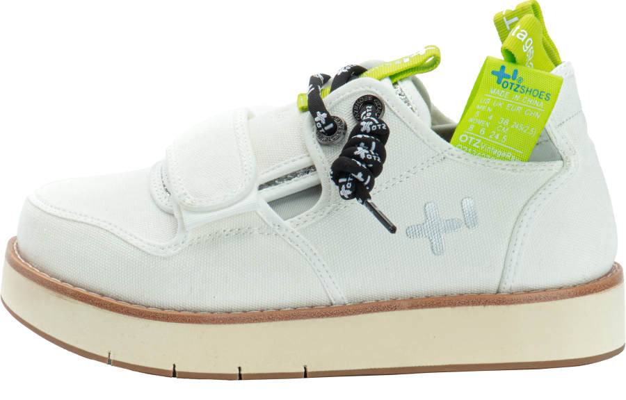 OTZSHOES Canvas Low top Stylish Skateboarding Shoes Unisex White