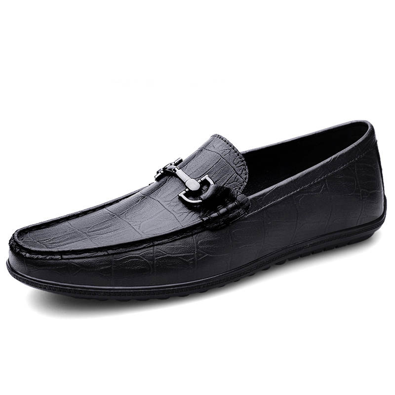 Devanro Devanro Gommino Loafers Unisex Black