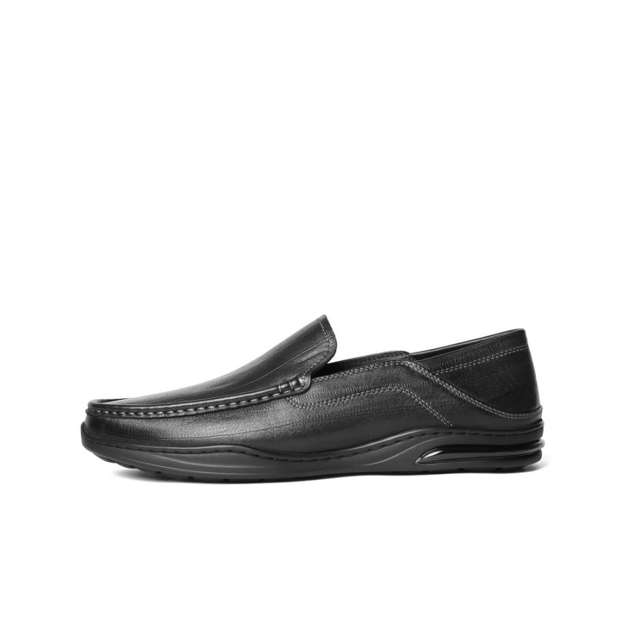BELLE Casual Leather Shoes Men's Low Top Black