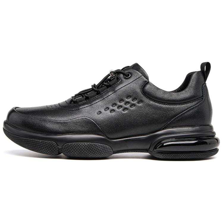 VICKI BROWN Cow Leather Casual Shoes Men's Black