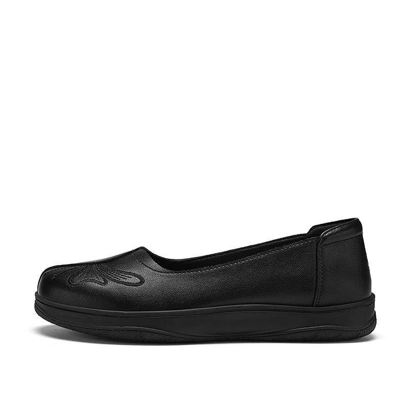 ZULIZ Sports Elderly Shoes Cow Split Leather Casual Shoes Women's