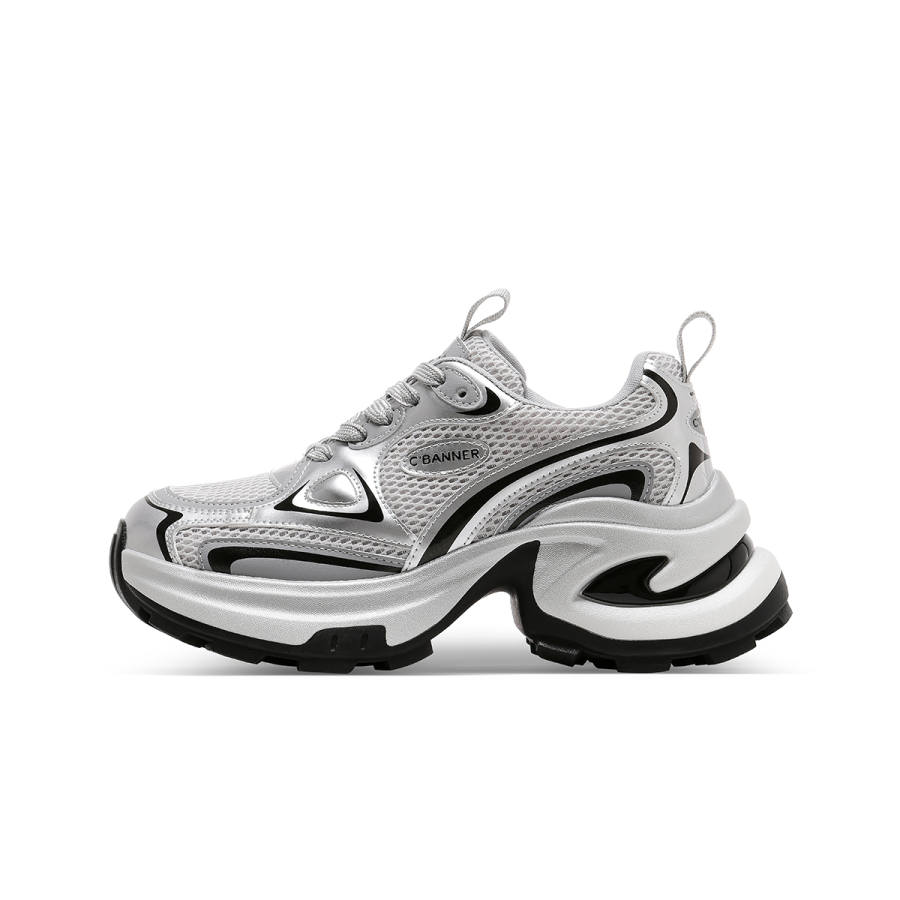 C°BANNER Leather Low top Chunky Sneakers Women's