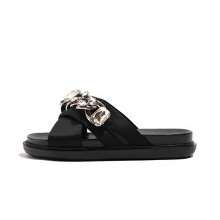 LAOMIAO Slide Slippers 3.5cm Women's Black