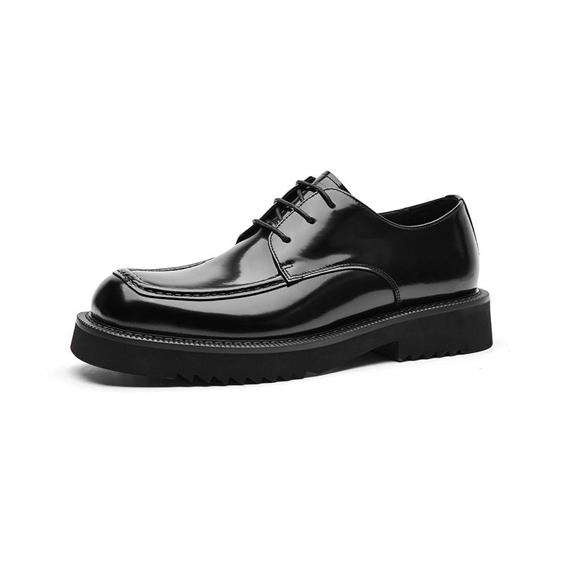 Hautton Cow Leather Business Casual, Minimalist Style, Versatile, Fashion Commute, Dress Shoes, Wedding Shoes Men's