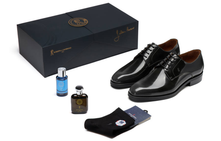 ROBERTA DI CAMERINO Cow Leather Dress Shoes Men's Gray