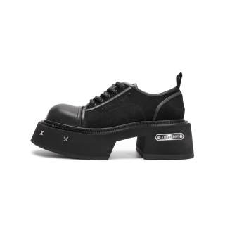 Viplander Cow Suede Casual Shoes Women's Black