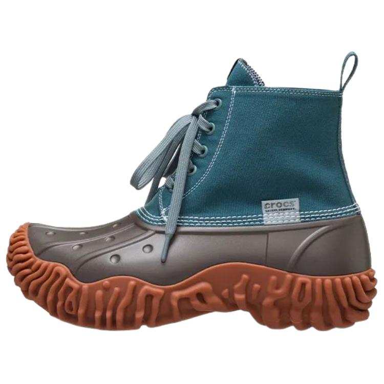 Crocs Salehe Bembury x Crocs Pollex Canvas Ankle Boots Unisex Blue Green