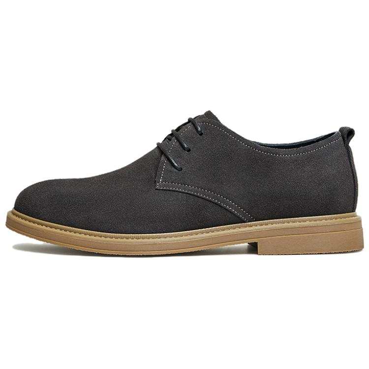 Tata Casual Leather Shoes Men's Low Top Gray/Beige