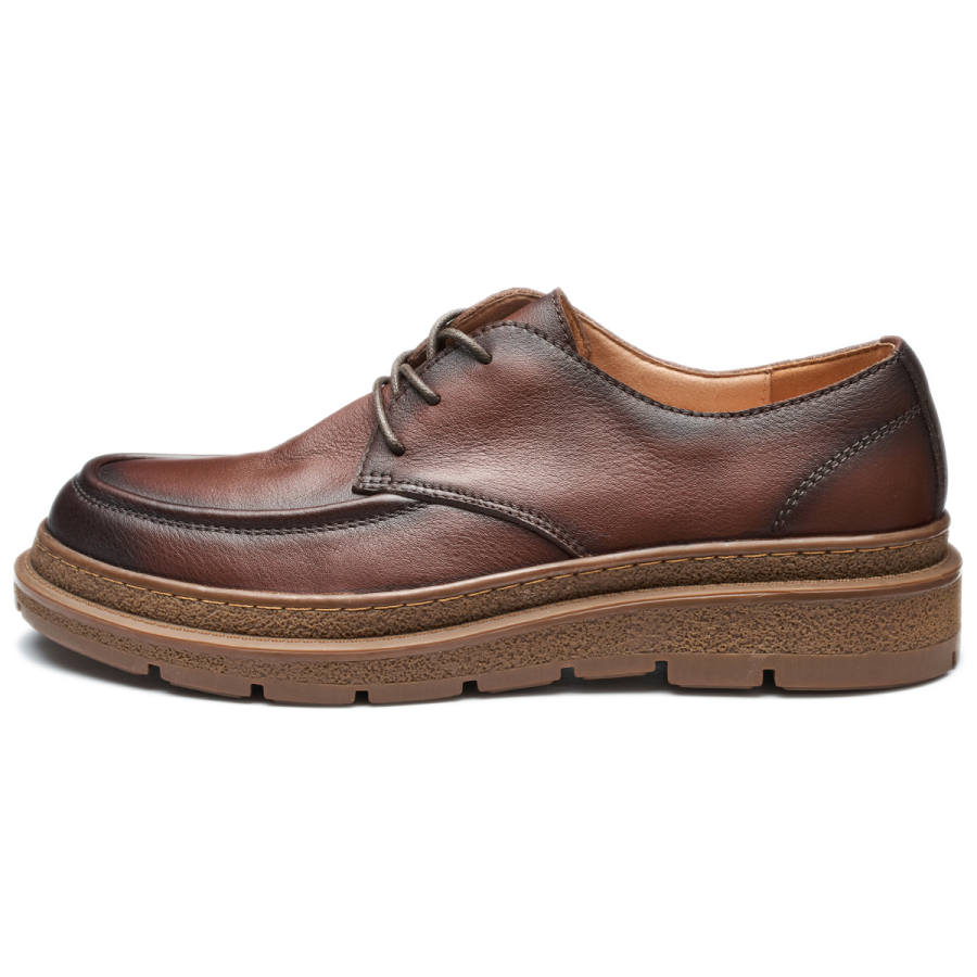 DIENGRLEY Men's Casual Shoes Men's Low Top Black/Brown