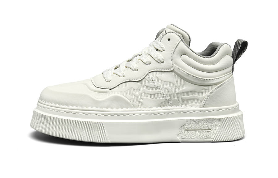 HLA Casual Shoes Men's Mid Top White, Beige, Black