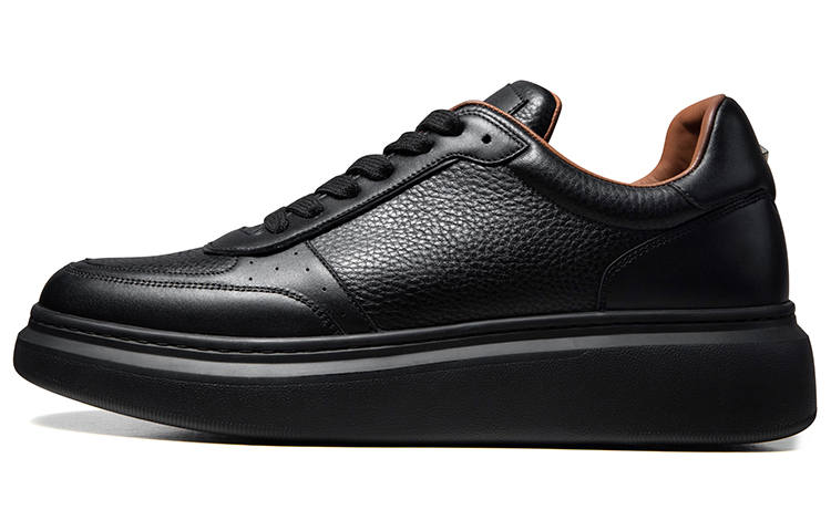 THOM WILLS Black Warrior Low top Skateboard Shoes 4.6cm Men's Black