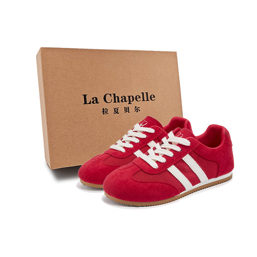 La Chapelle Rebound Abrasion Resistant Slip Resistant Low top Casual Shoes Women's Red