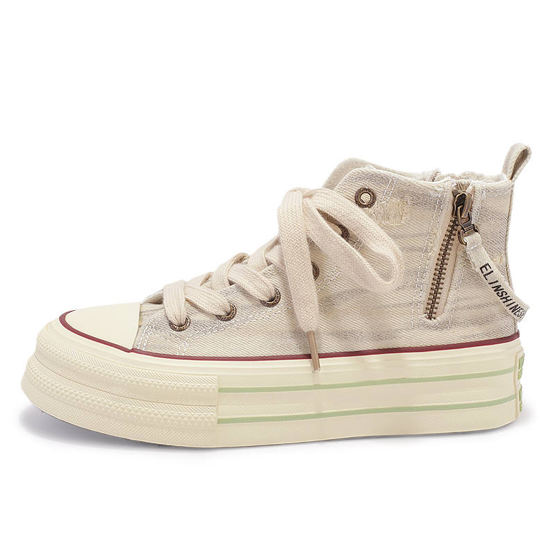 SNXR Slip Resistant Abrasion Resistant Slip Resistant Abrasion Resistant Mid top Canvas Shoes Women's Starlight Gold