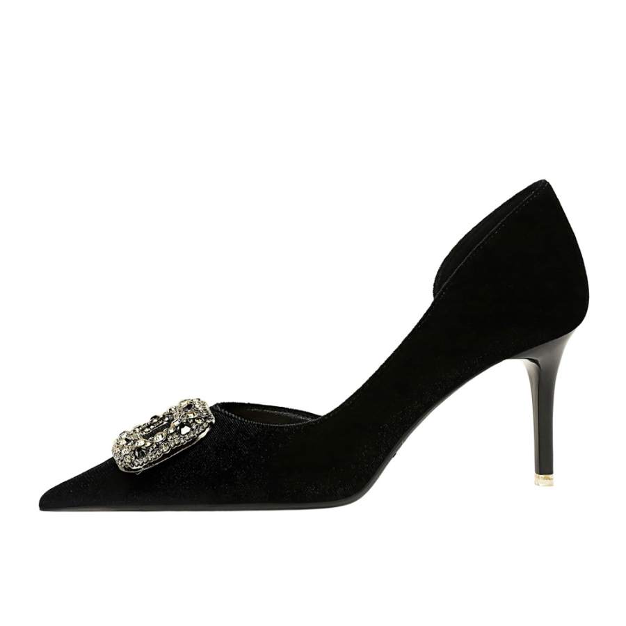 QITUMAUL Suede High Heels Women's