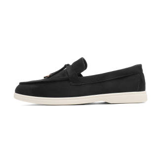 AAA SINCE 1955 Loafers Men's Black/Beige/Dark Gray/Sky Blue