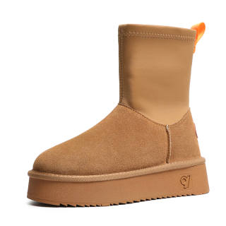 O.L Cow Suede Thermal Abrasion Resistant Slip Resistant Snow Boots Women's
