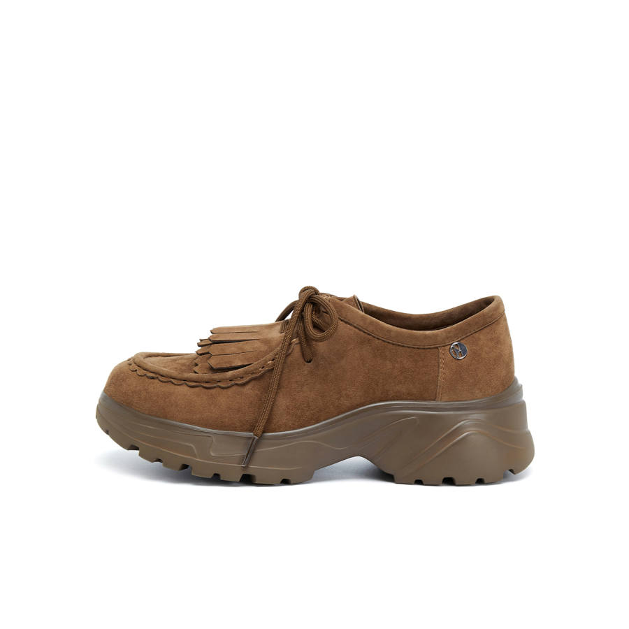 ELLE Birkenstock Style Comfortable Kangaroo Shoes Derby Shoes Women's 2025 Women's Shoes