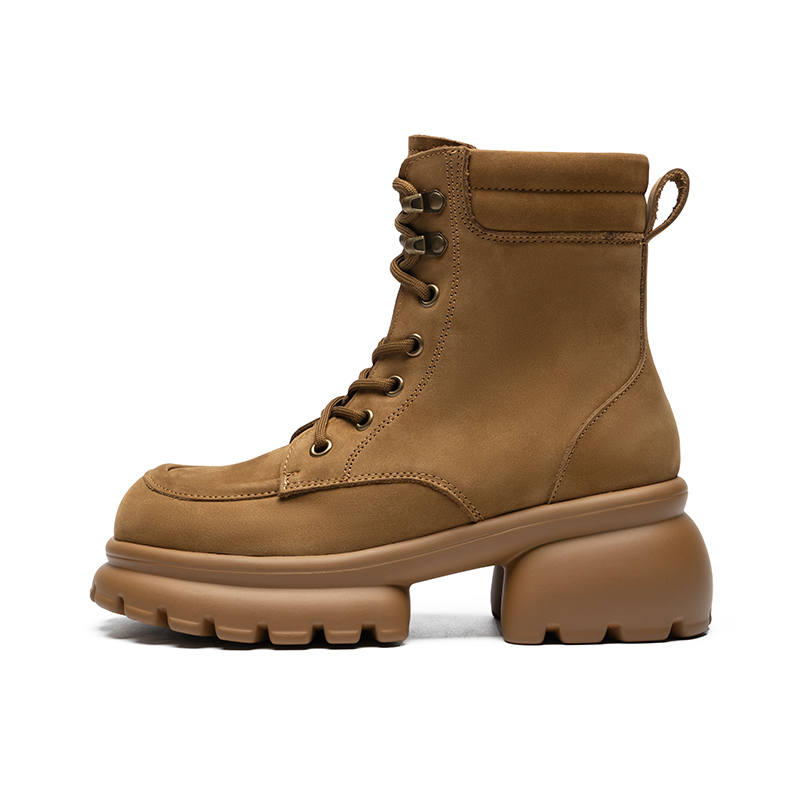 ZHR Combat Boots Women's Yellow/Brown