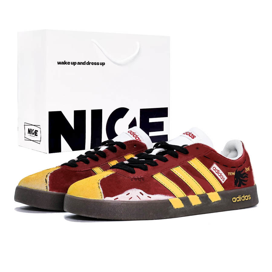 Adidas Adidas Vl Court Classic Cushioning Abrasion Resistant Cushioning, Wear Resistant Low top German Army Trainers Unisex