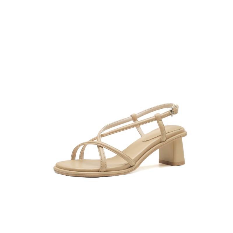 ZUOMILUO ZUOMILUO Microfiber Leather One Strap Sandals Women's