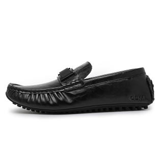 Qiandongmeili Top Grain Cow Leather Gommino Loafers Men's
