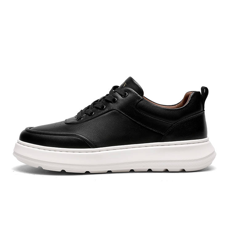 CROWN Cow Leather Low top Casual Shoes Men's
